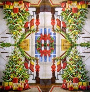 195 Christmas Flowers - 3-ply (red) - Ihr